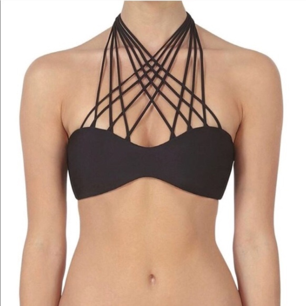 MIKOH kahala top in black